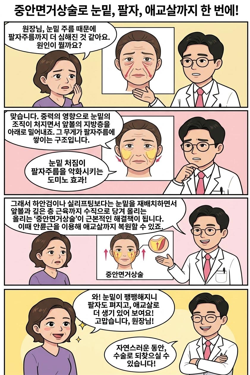 눈밑과 팔자주름 원인