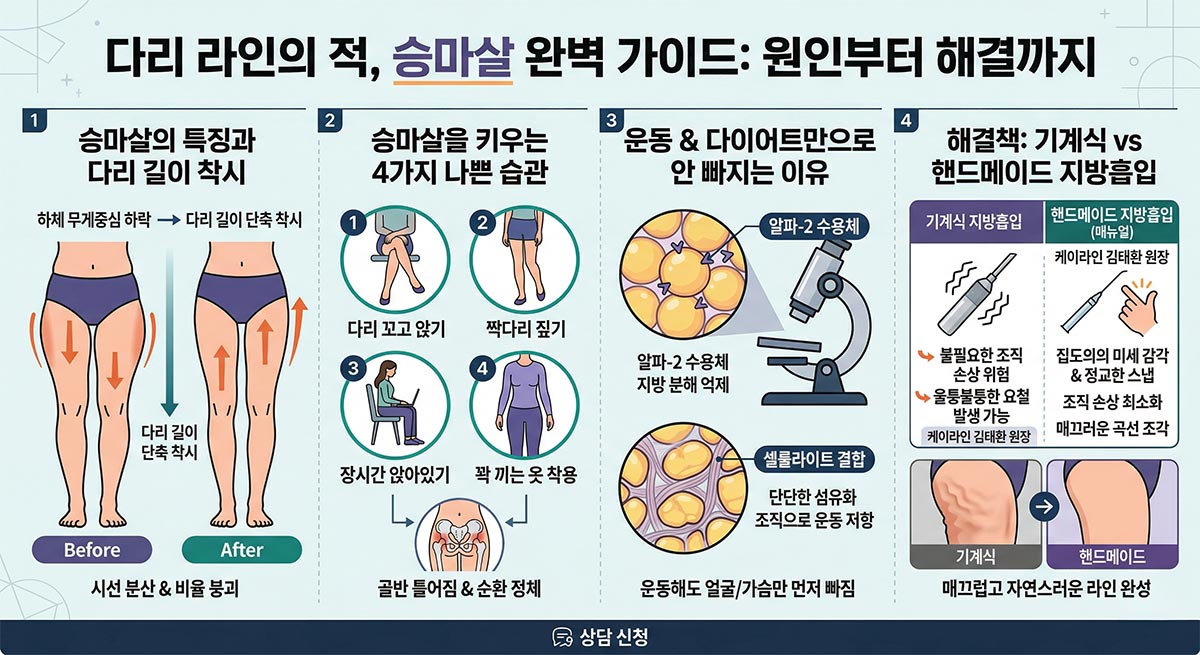 승마살 지방흡입 방법