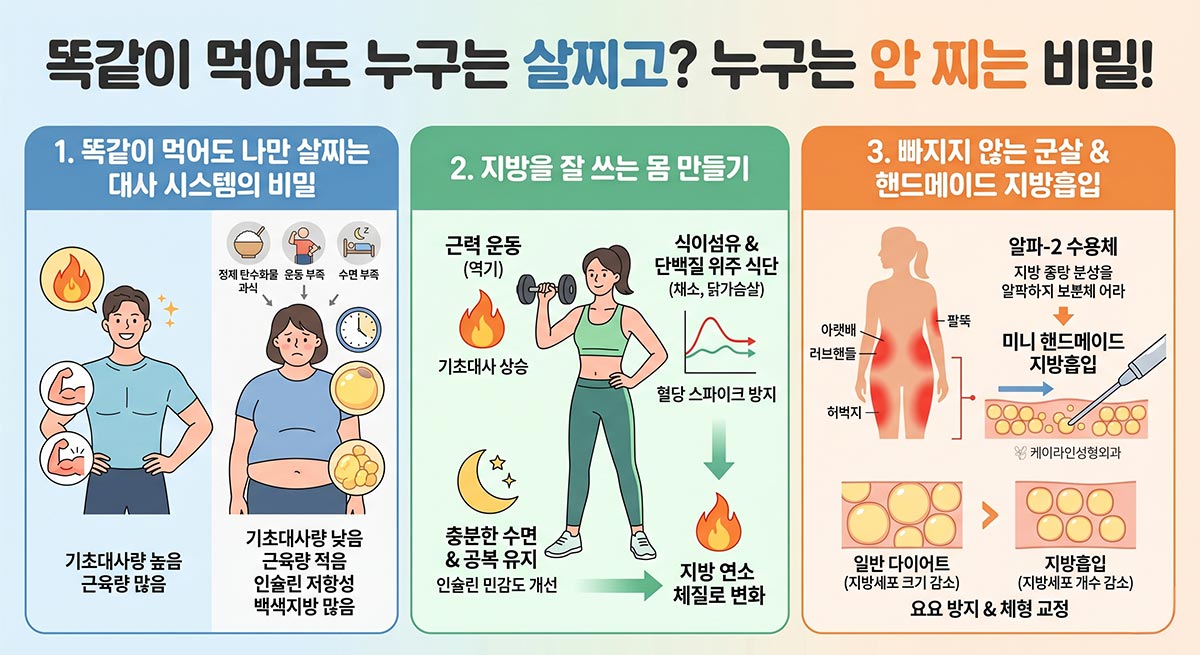 살 안찌는 몸 만들기