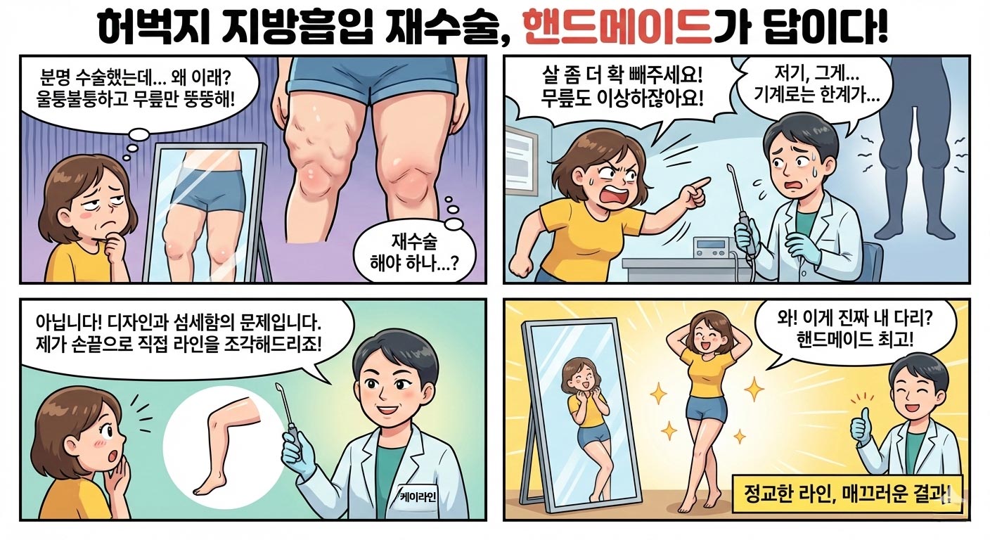 허벅지 지방흡입 재수술 체크사항