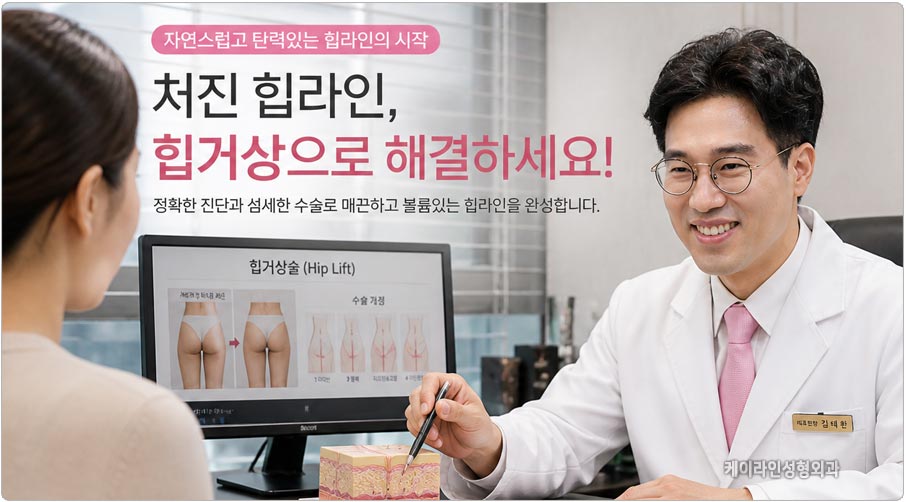 처진 힙라인