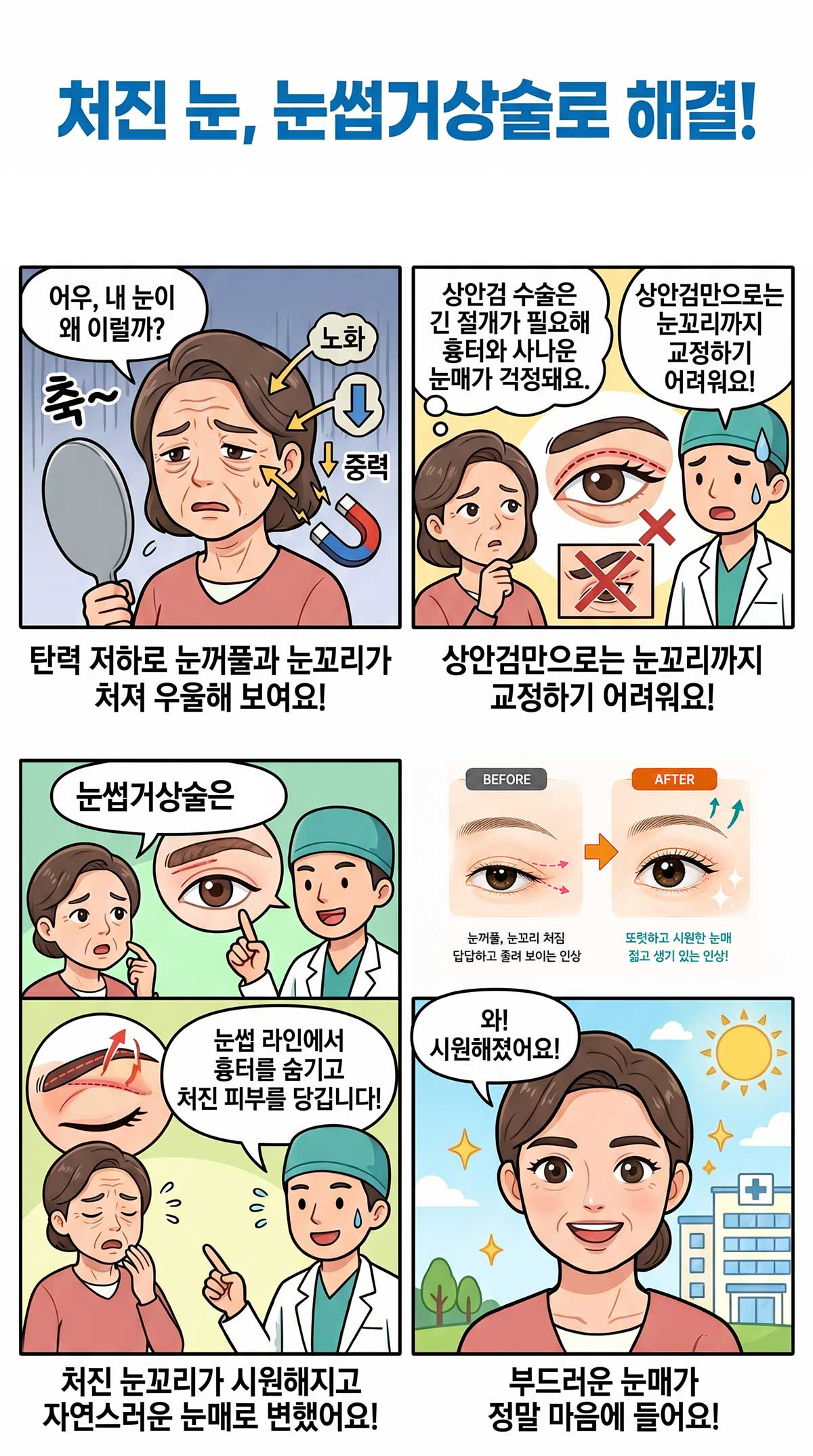 처진눈 눈썹거상술