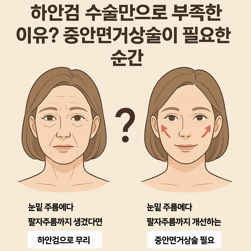 중안면거상술 필요성
