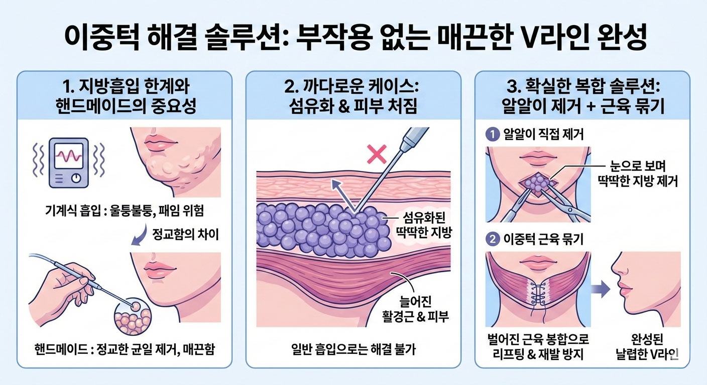 이중턱 지방흡입 방법