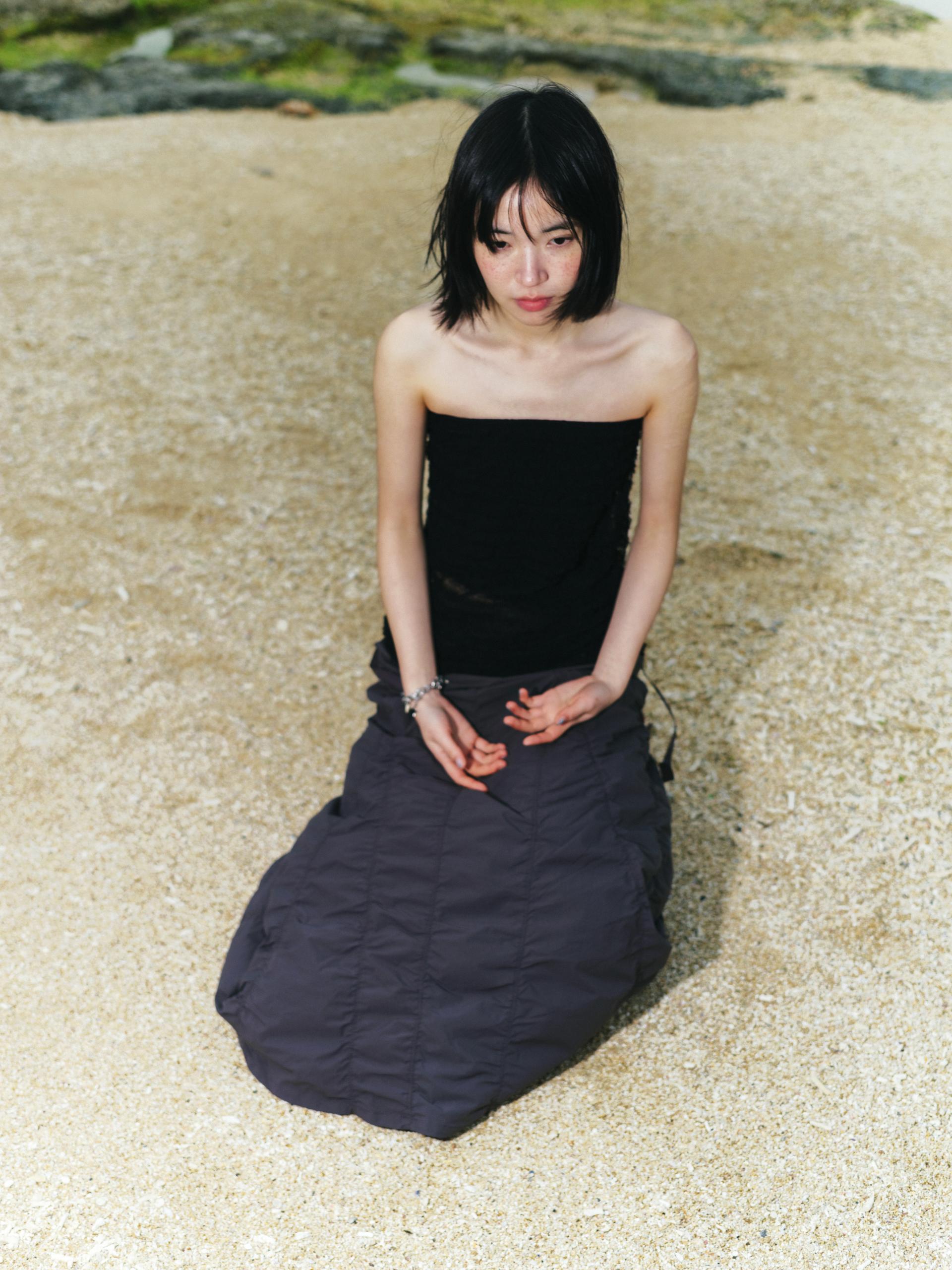 Coyseio WAVE MERMAID SKIRT GREY スカートヘリン