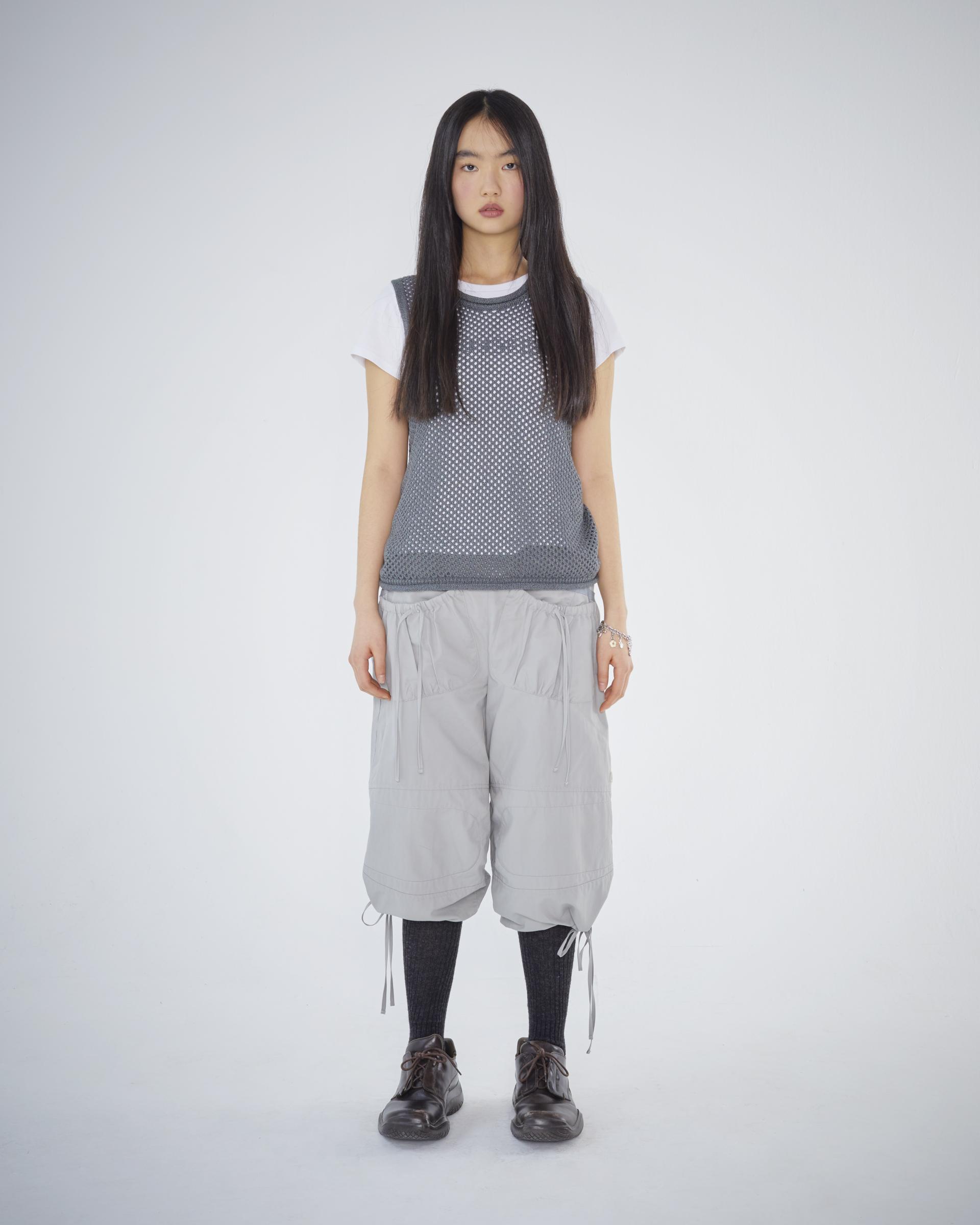 SCASI SLEEVELESS KNIT CHARCOAL - coyseio