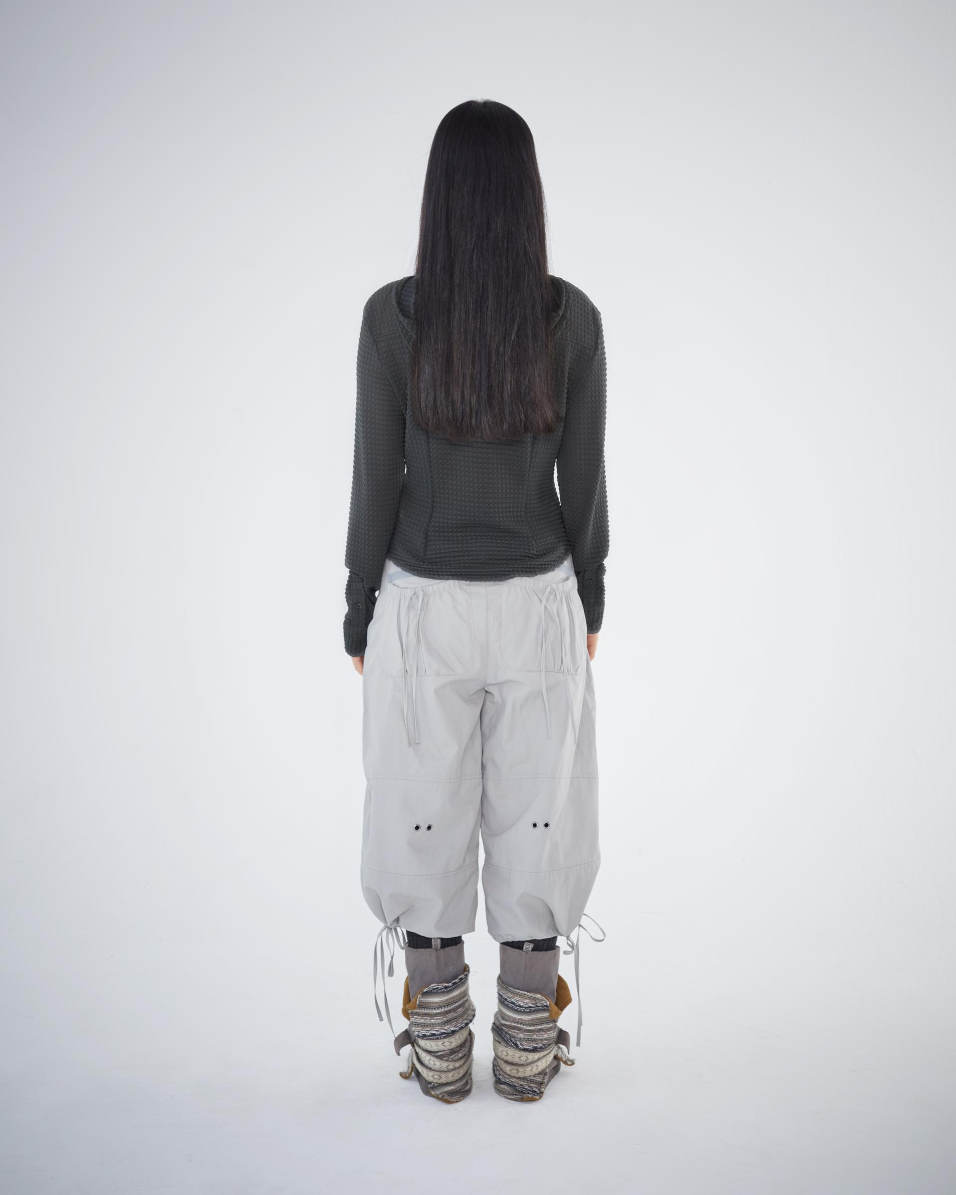 ROUND HOODIE SHIRTS CHARCOAL - coyseio
