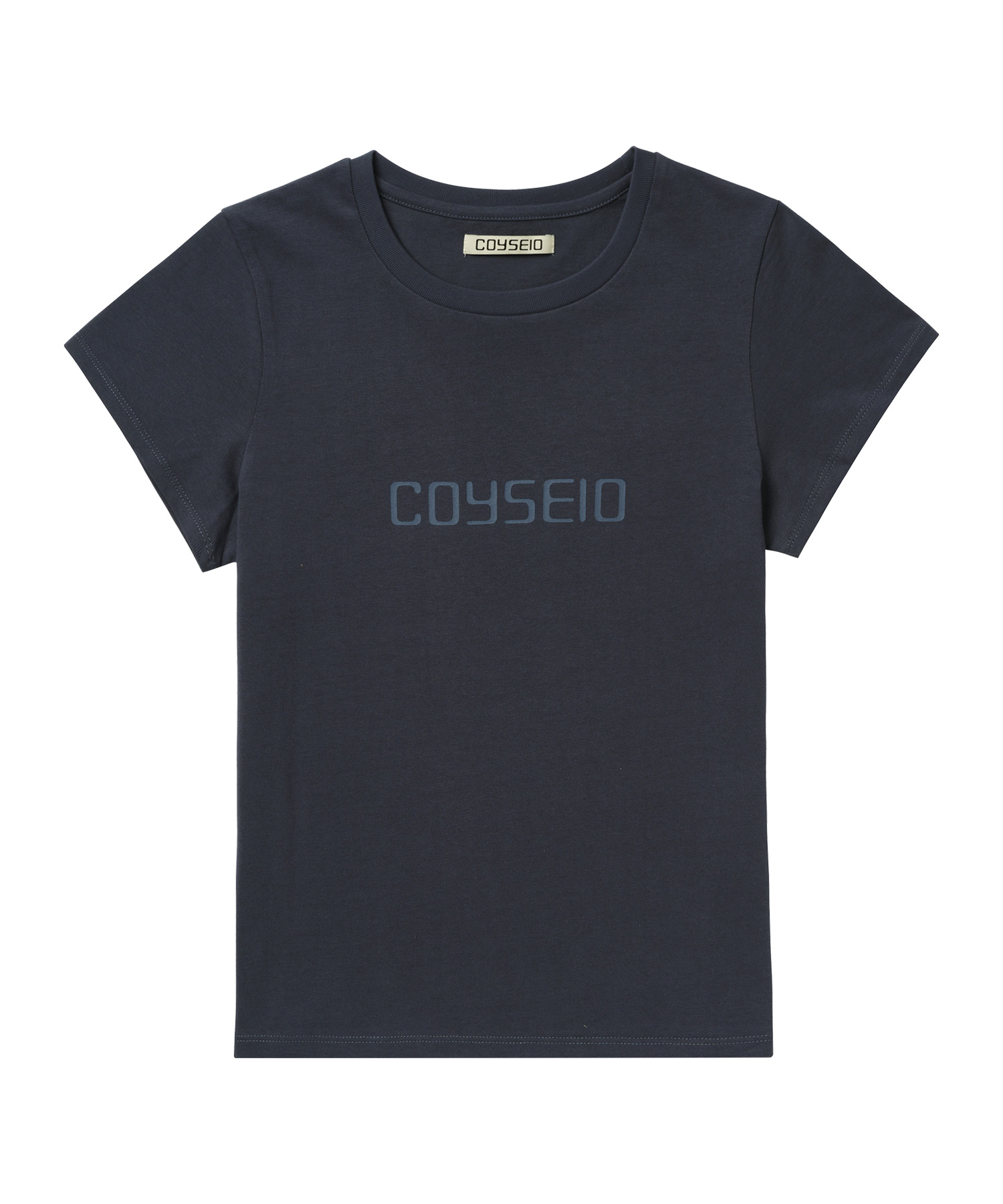 【COYSEIO】 038 BASIC T-SHIRT NAVY LOGO T-SHIRT NAVY - coyseio