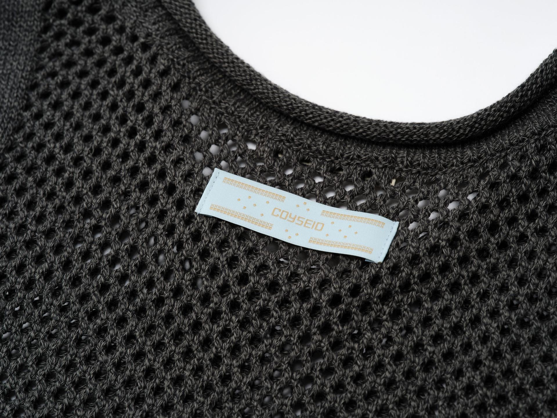 SCASI SLEEVELESS KNIT CHARCOAL - coyseio