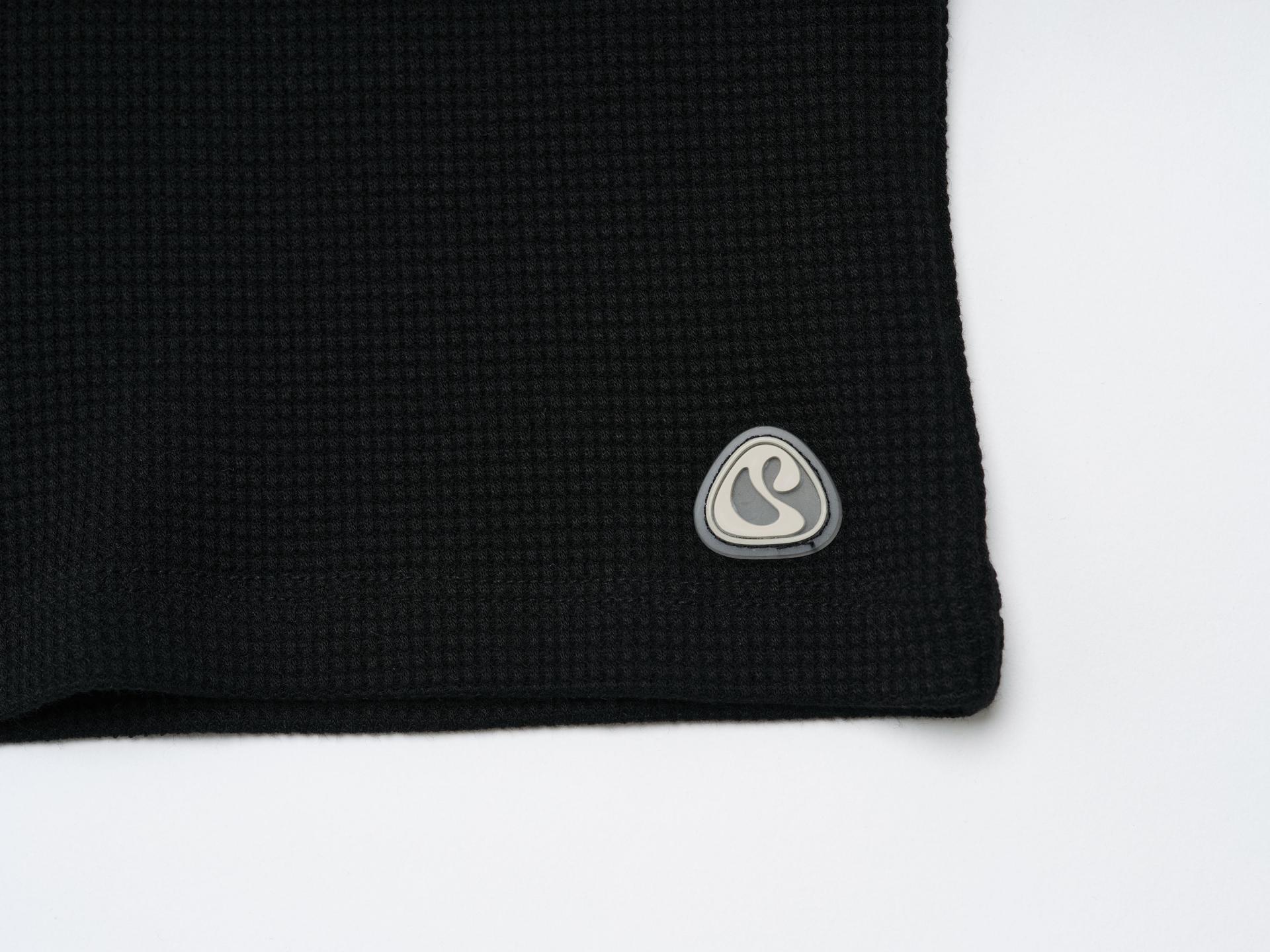 MUSINSA | COYSEIO LACE WAFFLE LONGSLEEVES BLACK