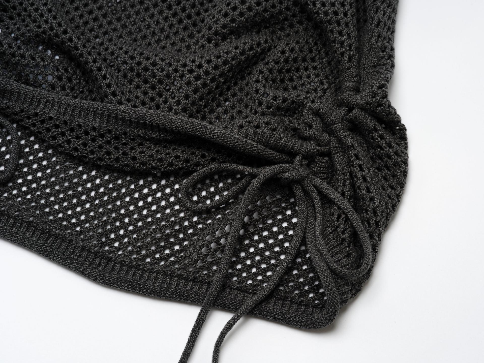 MUSINSA | COYSEIO SCASI SLEEVELESS KNIT CHARCOAL