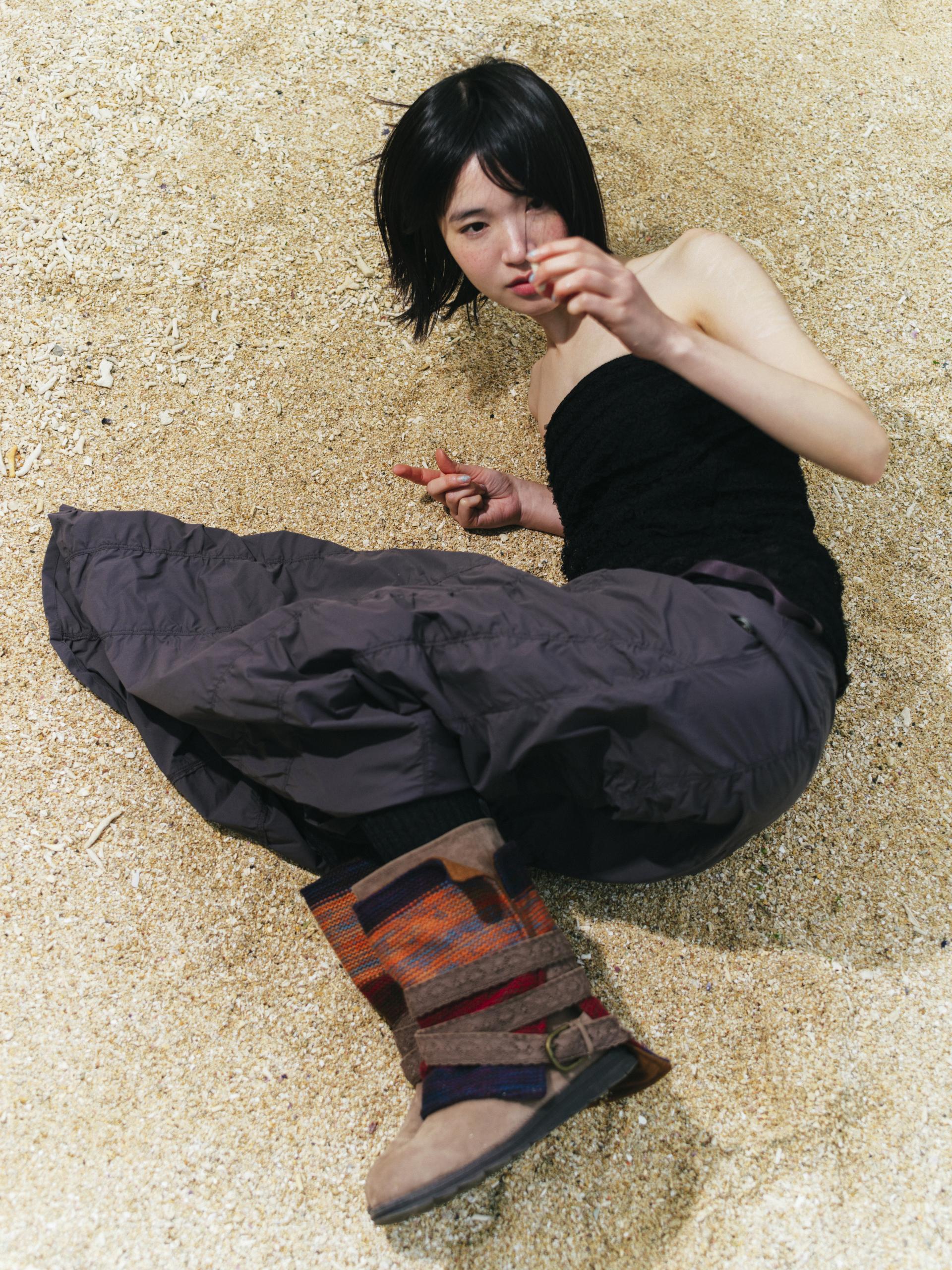 coyseio コイセイオ　チューブトップ WAVE STITCH TUBE TOP BLACK - coyseio