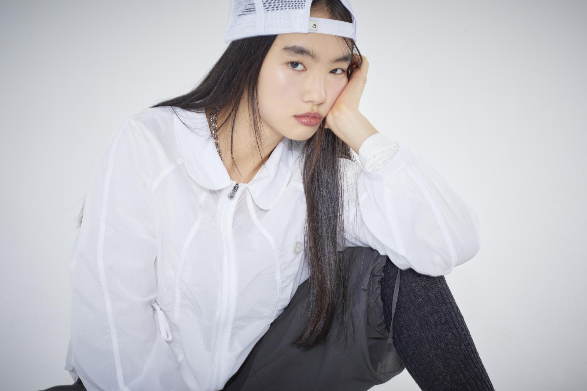 ROUND COLLAR RIBBON JACKET WHITE - coyseio