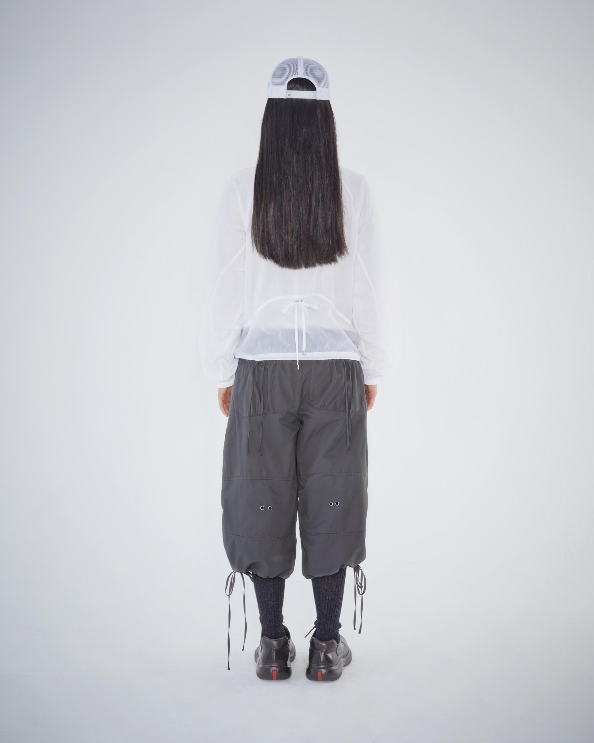 ROUND COLLAR RIBBON JACKET WHITE - coyseio ROUND COLLAR RIBBON JACKET WHITE - coyseio