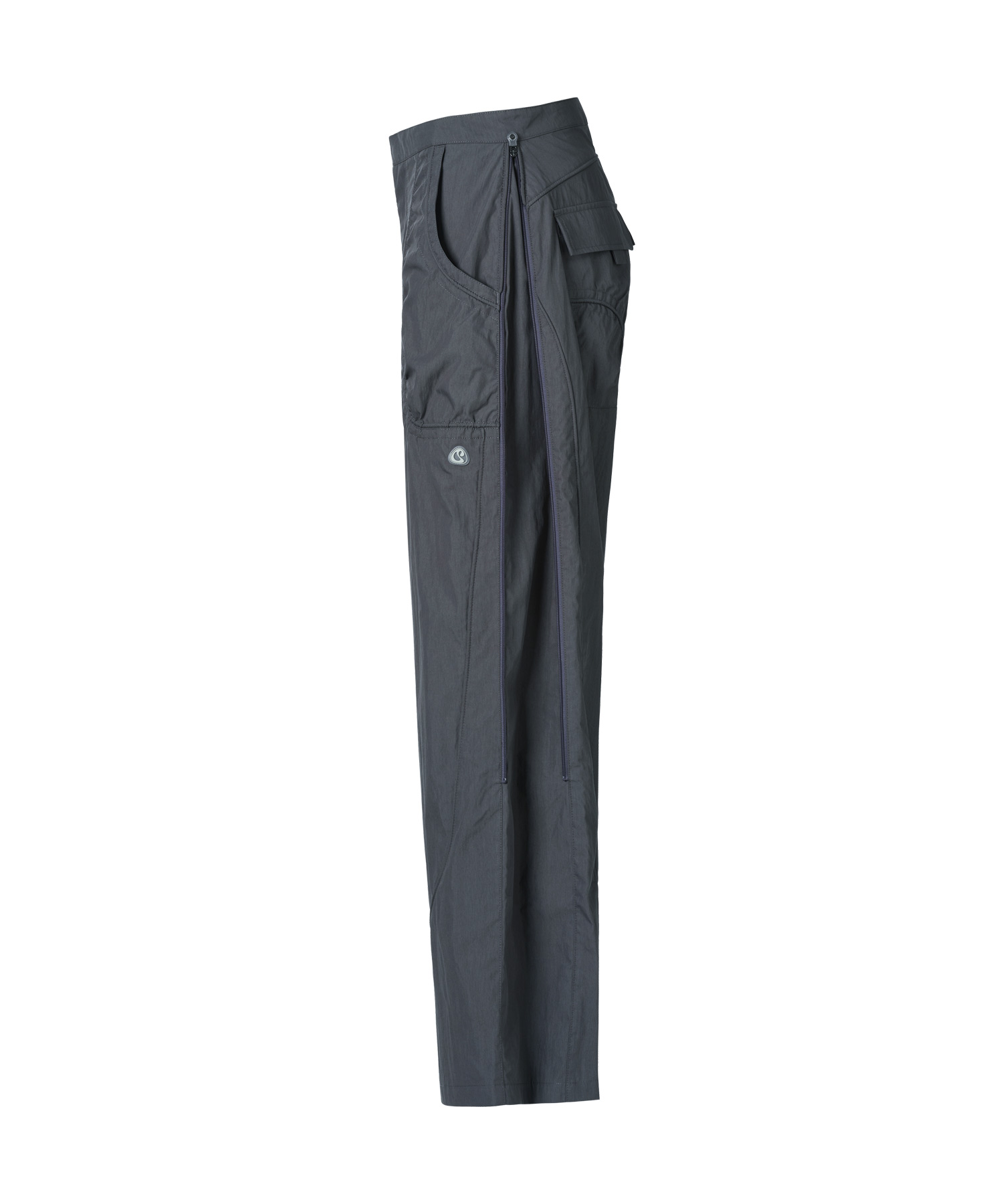 SIDE ZIPPER LINE PANTS GREY - coyseio
