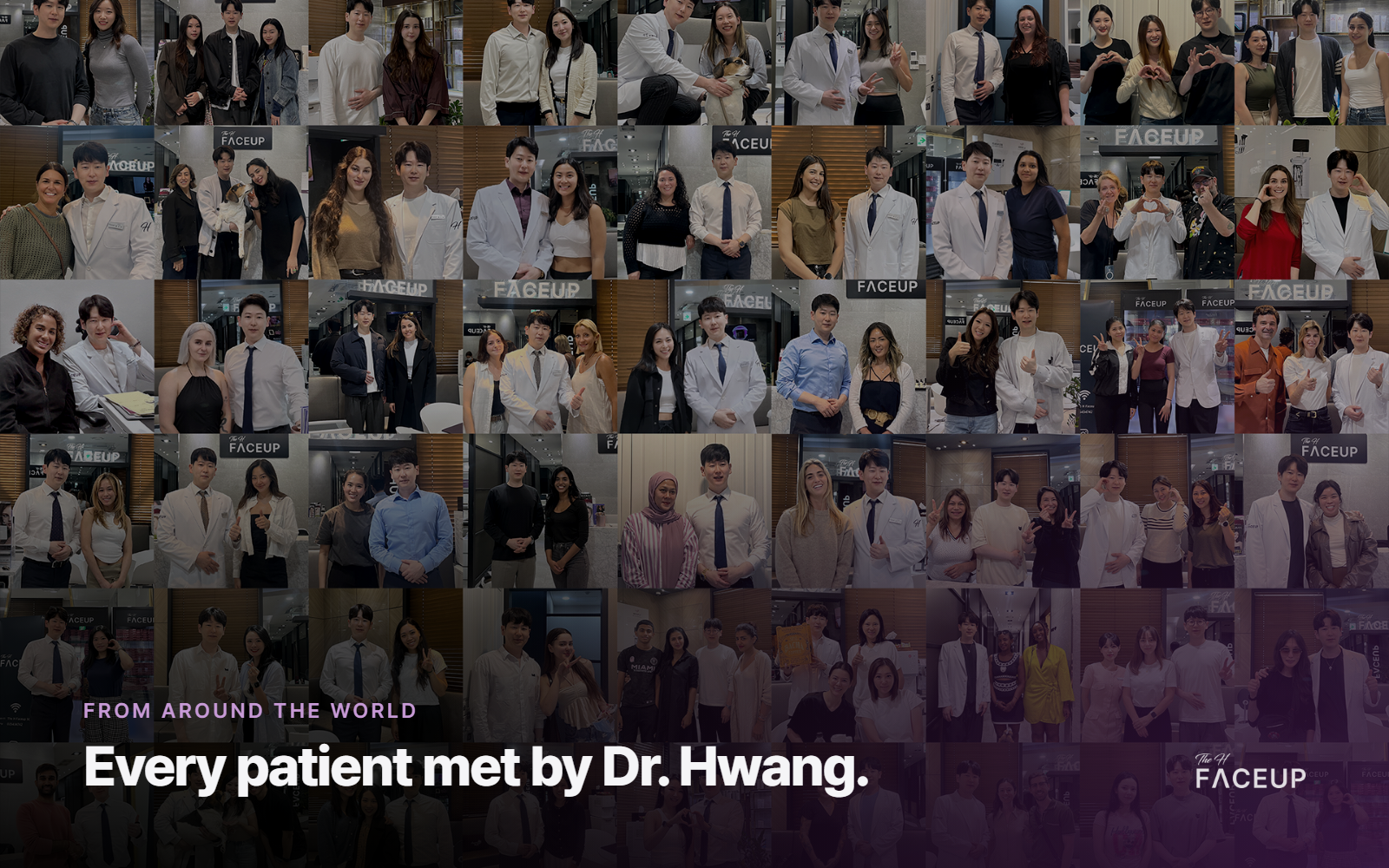 International patients with Dr. Hwang at The H Faceup Clinic in Gangnam, Seoul International patients with Dr. Hwang at The H Faceup Clinic in Gangnam, Seoul