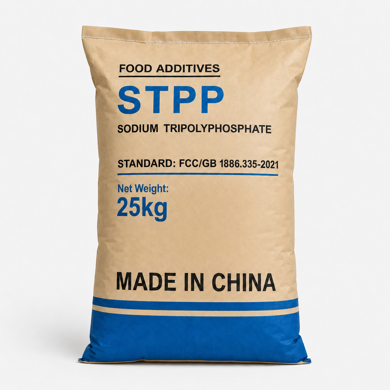 폴리인산나트륨(STPP) 식품첨가물용 25kg 지대 포장 제품