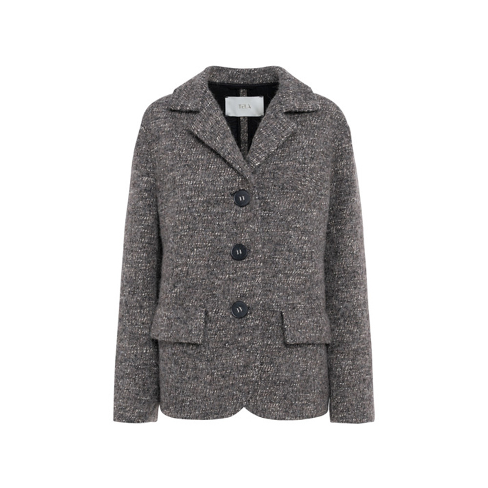 TELA SOLARE FW26 부클 니트자켓_OH4D11117