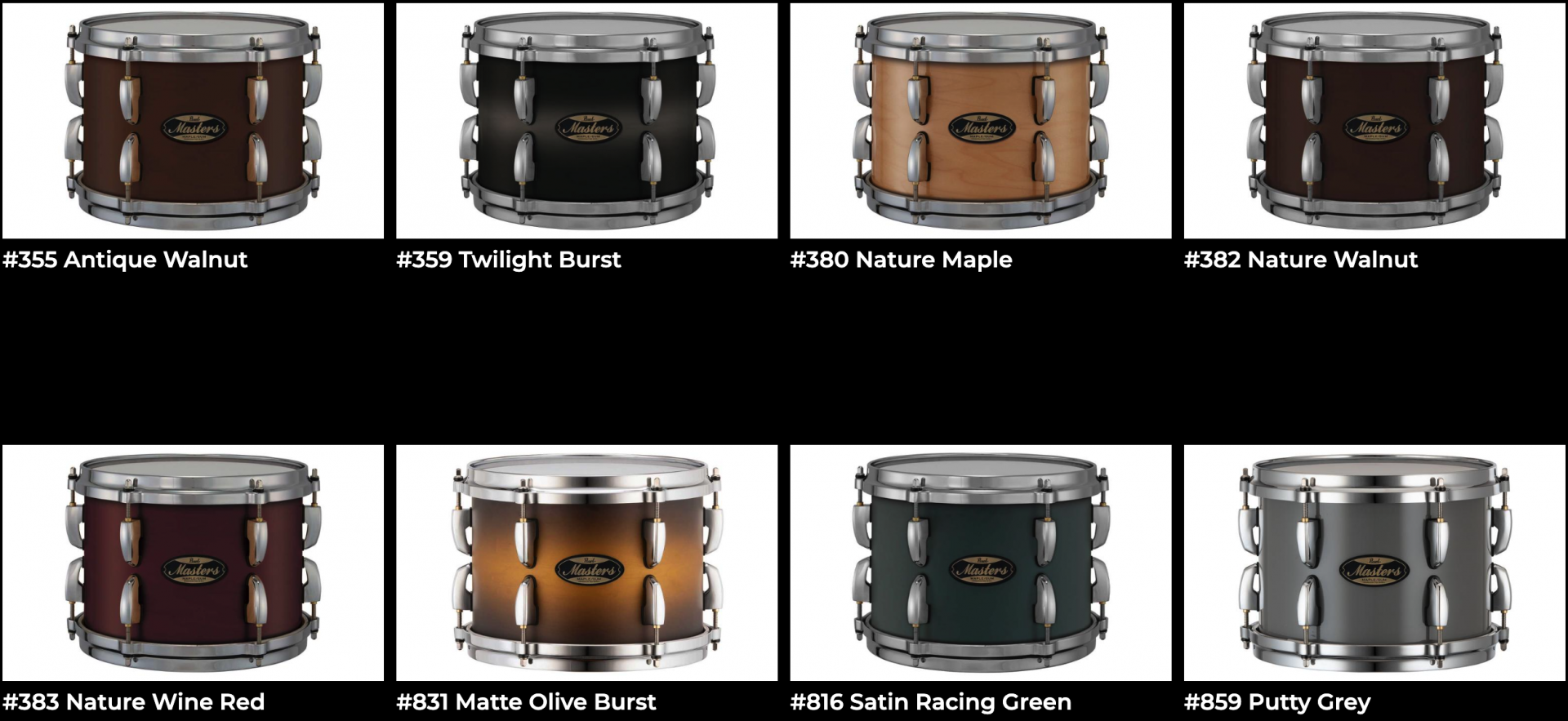 [재입고]펄 MMG 마스터즈 메이플 검 쉘팩 4기통 드럼 Pearl Masters Maple Gum 4pc Shell pack