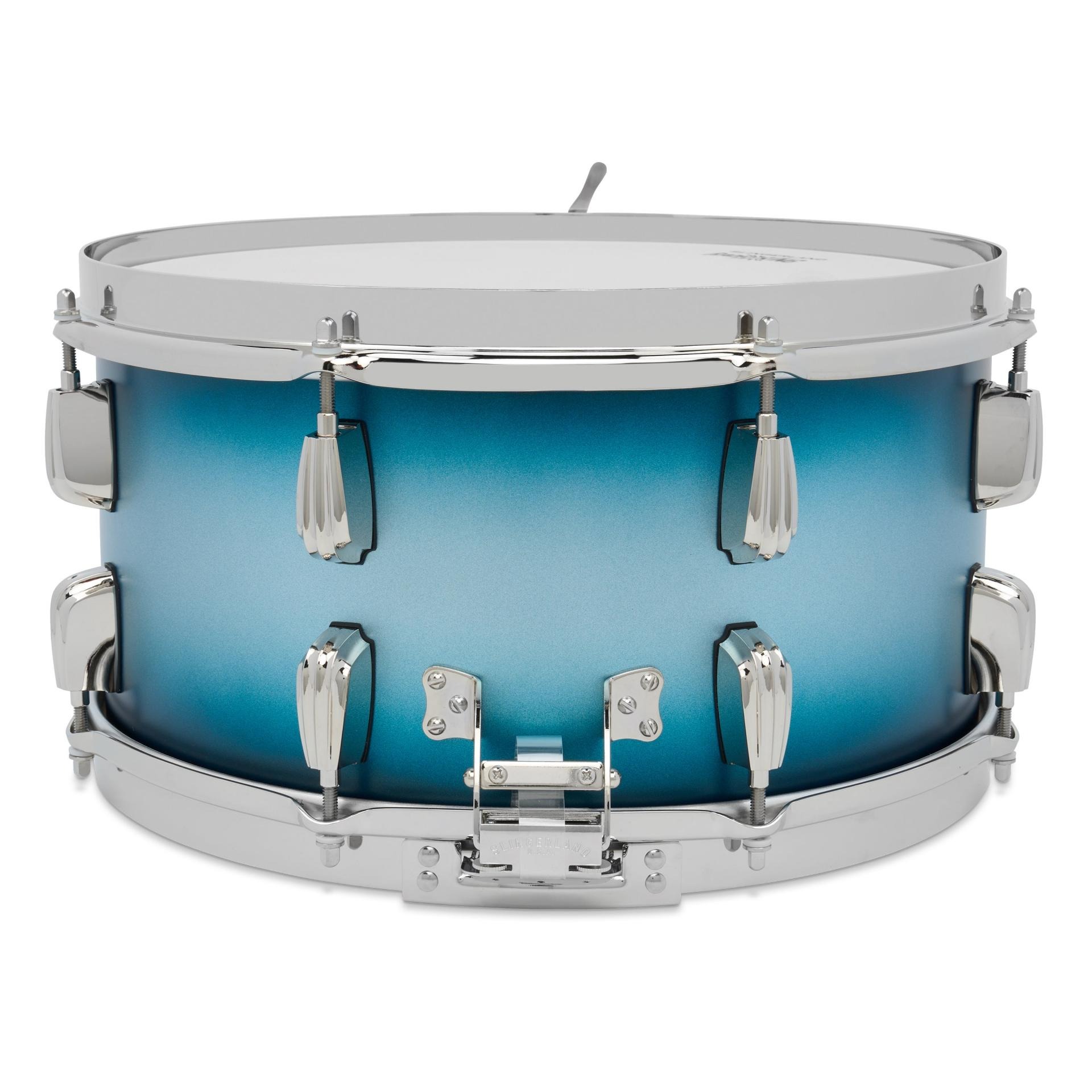 슬링거랜드 라디오킹 스네어 드럼 14 x 7 블루 실버 라커 Radio King Blue and Silver LacquerSnare Drum, 7x14″ 복제