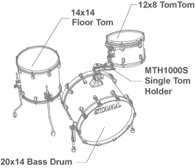 타마 스타클래식 월넛버찌 MPB 4기통 드럼세트 / TAMA Starclassic Walnut Birch(10T,12T,16FT,22BD) _MPB