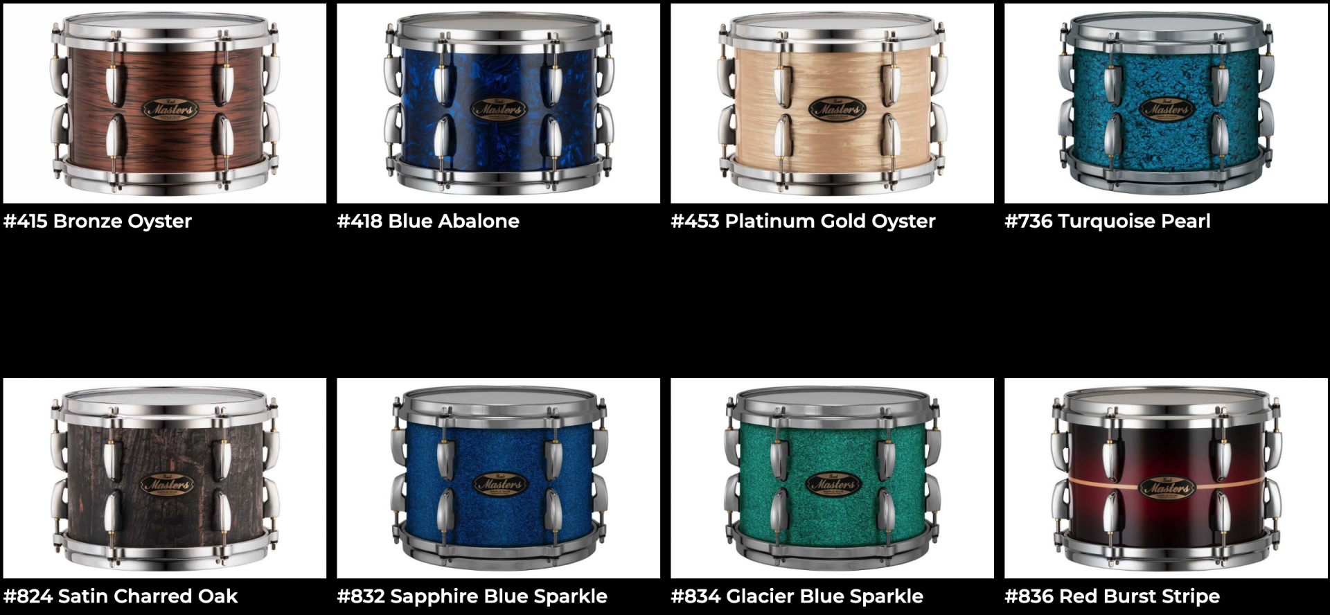 [재입고]펄 MMG 마스터즈 메이플 검 쉘팩 4기통 드럼 Pearl Masters Maple Gum 4pc Shell pack