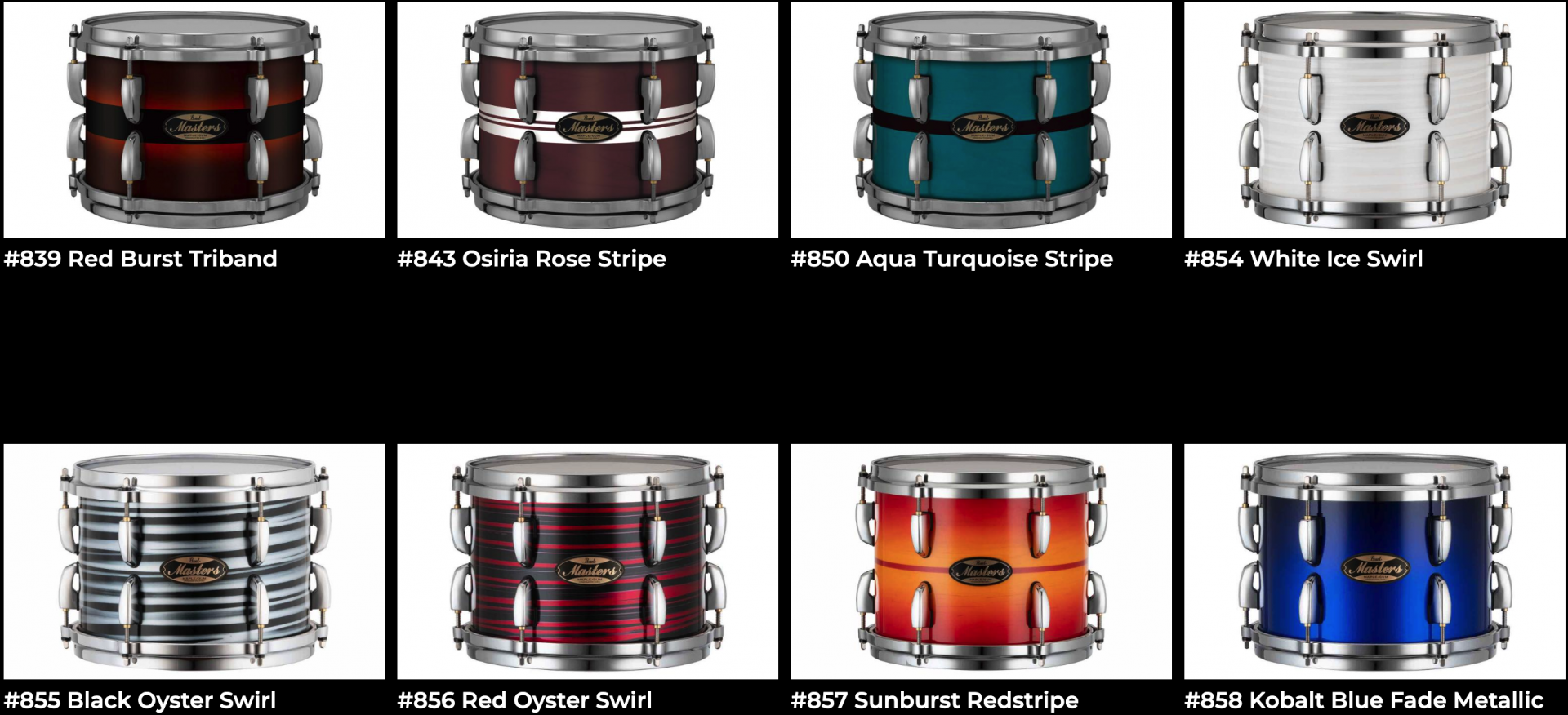 [재입고]펄 MMG 마스터즈 메이플 검 쉘팩 4기통 드럼 Pearl Masters Maple Gum 4pc Shell pack
