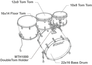 타마 스타클래식 월넛버찌 MPB 4기통 드럼세트 / TAMA Starclassic Walnut Birch(10T,12T,16FT,22BD) _MPB