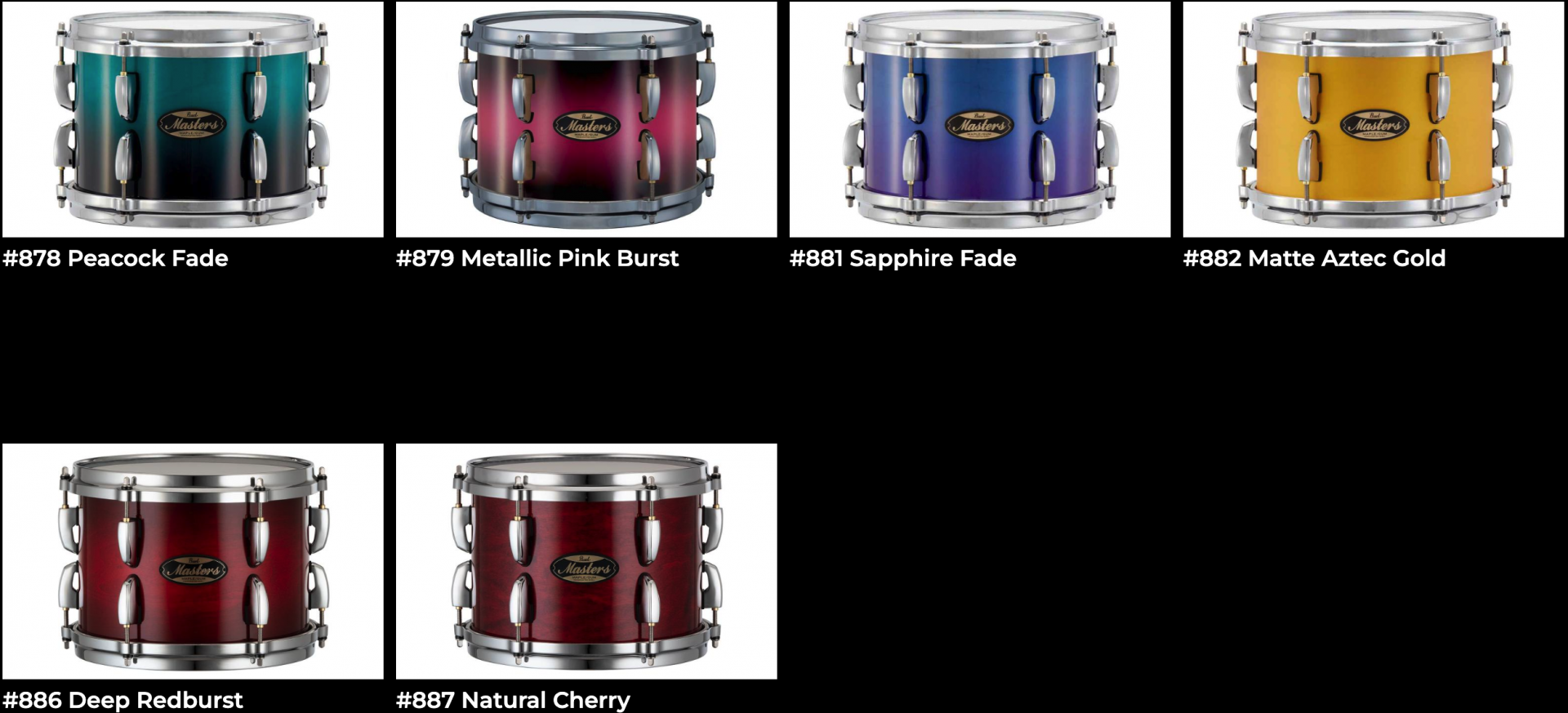 [재입고]펄 MMG 마스터즈 메이플 검 쉘팩 4기통 드럼 Pearl Masters Maple Gum 4pc Shell pack