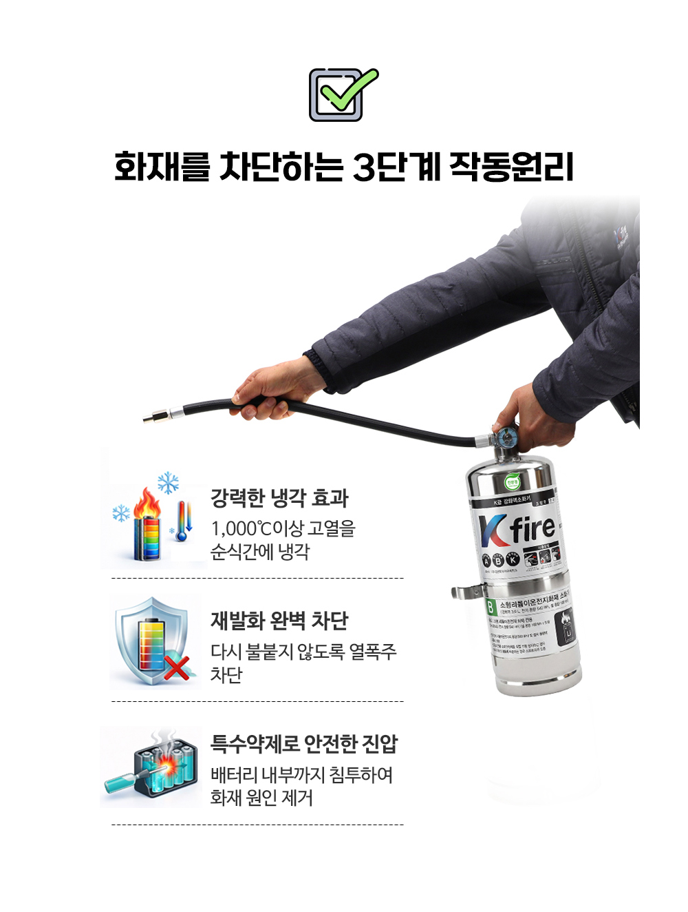 리튬이온배터리소화기 3L