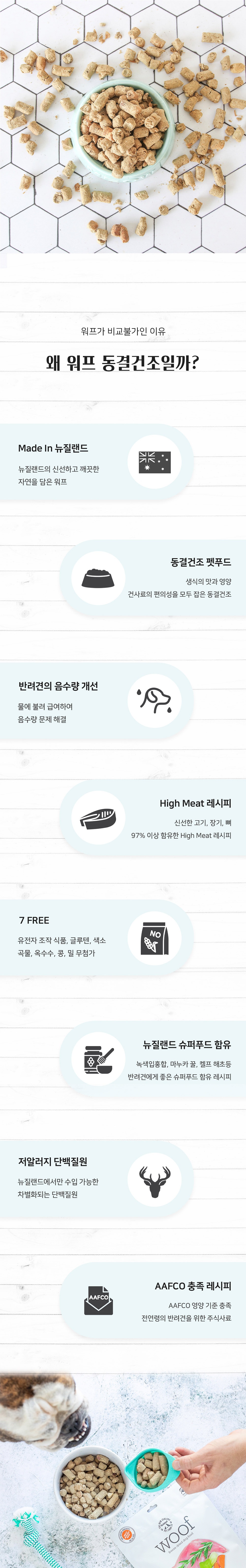 워프 동결건조 전연령 사료 양고기 50g