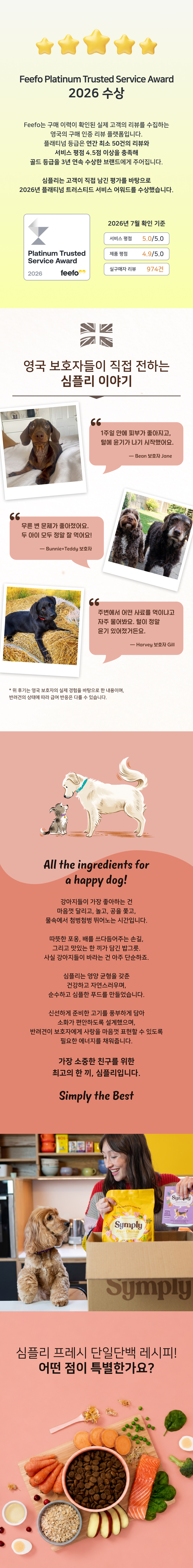 심플리 프레시 연어 단일단백 올브리드 2kg
