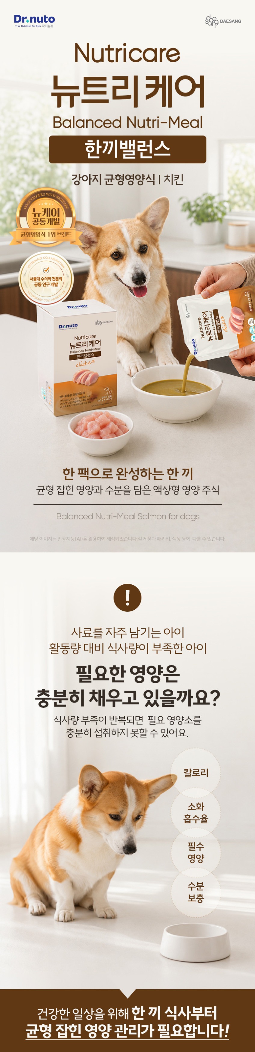 닥터뉴토 뉴트리케어 한끼밸런스 치킨 80g