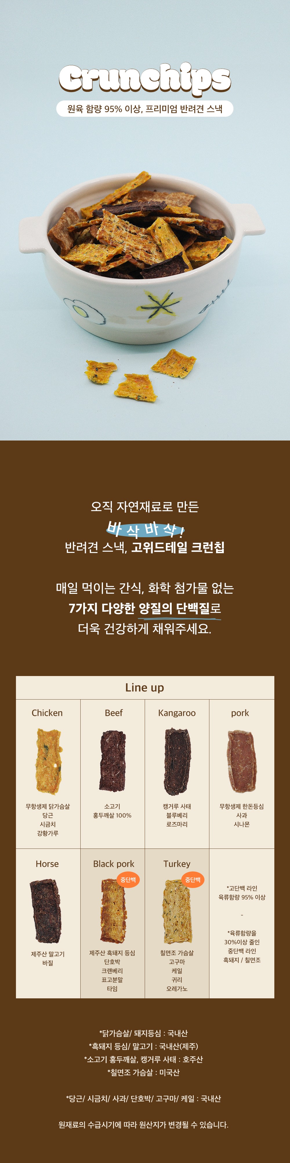 고위드테일 캥거루 크런칩 85g
