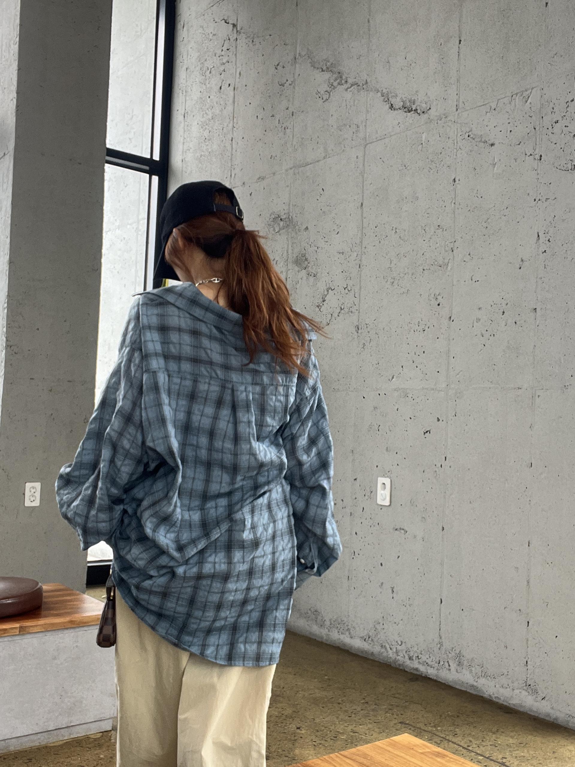 체크오버셔츠