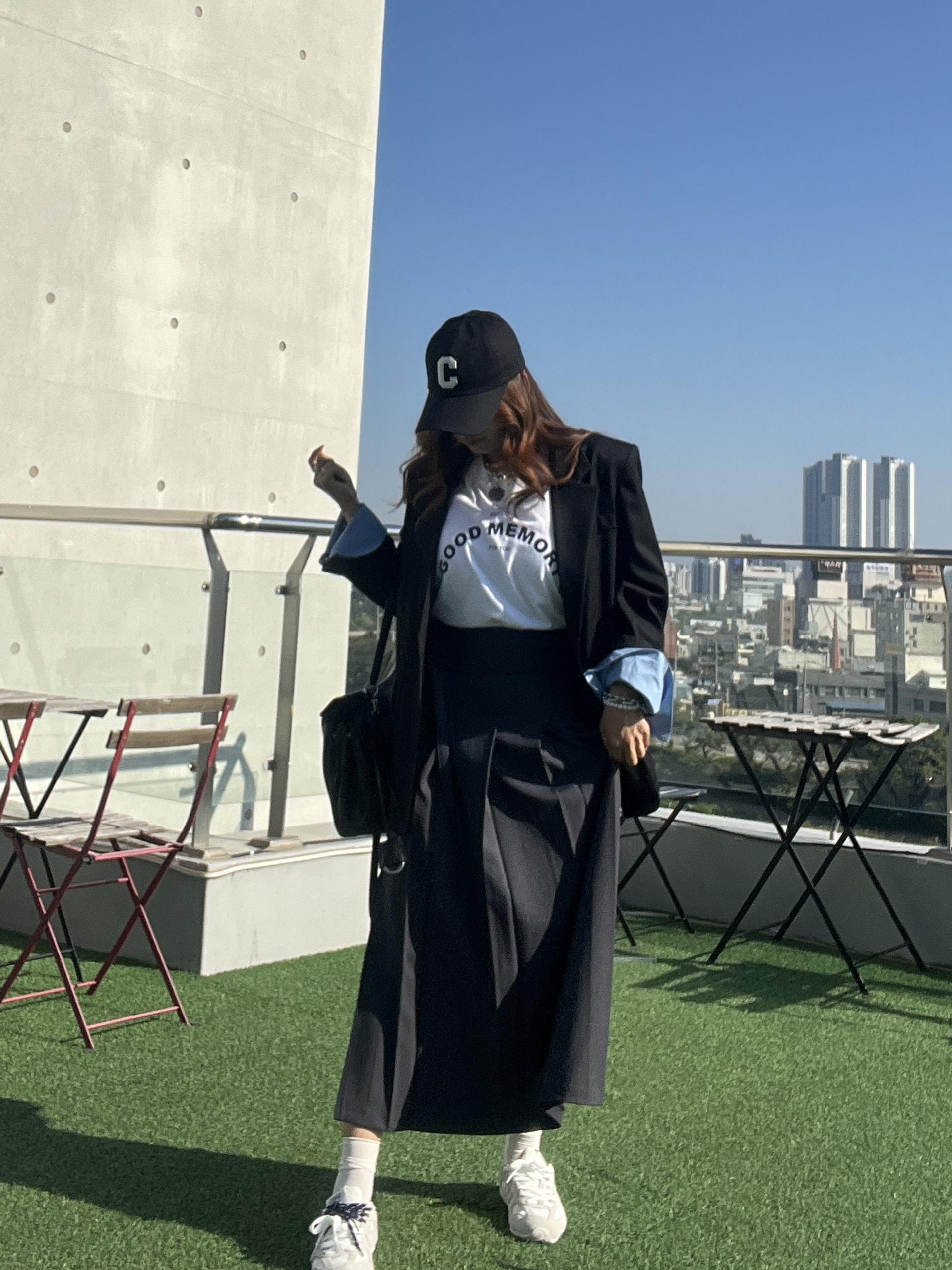 엘린버튼플리츠스커트