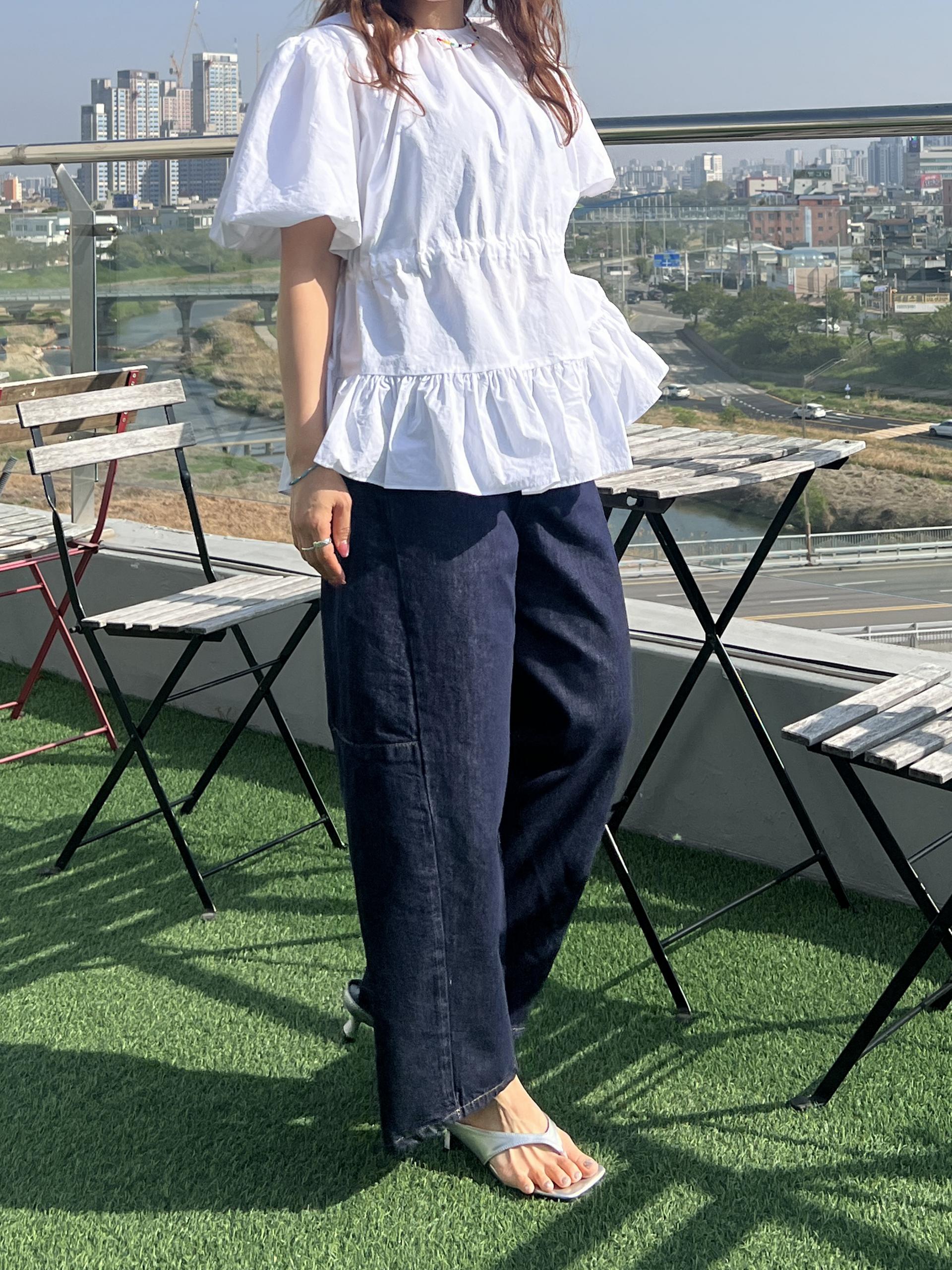 파인퍼프블라우스