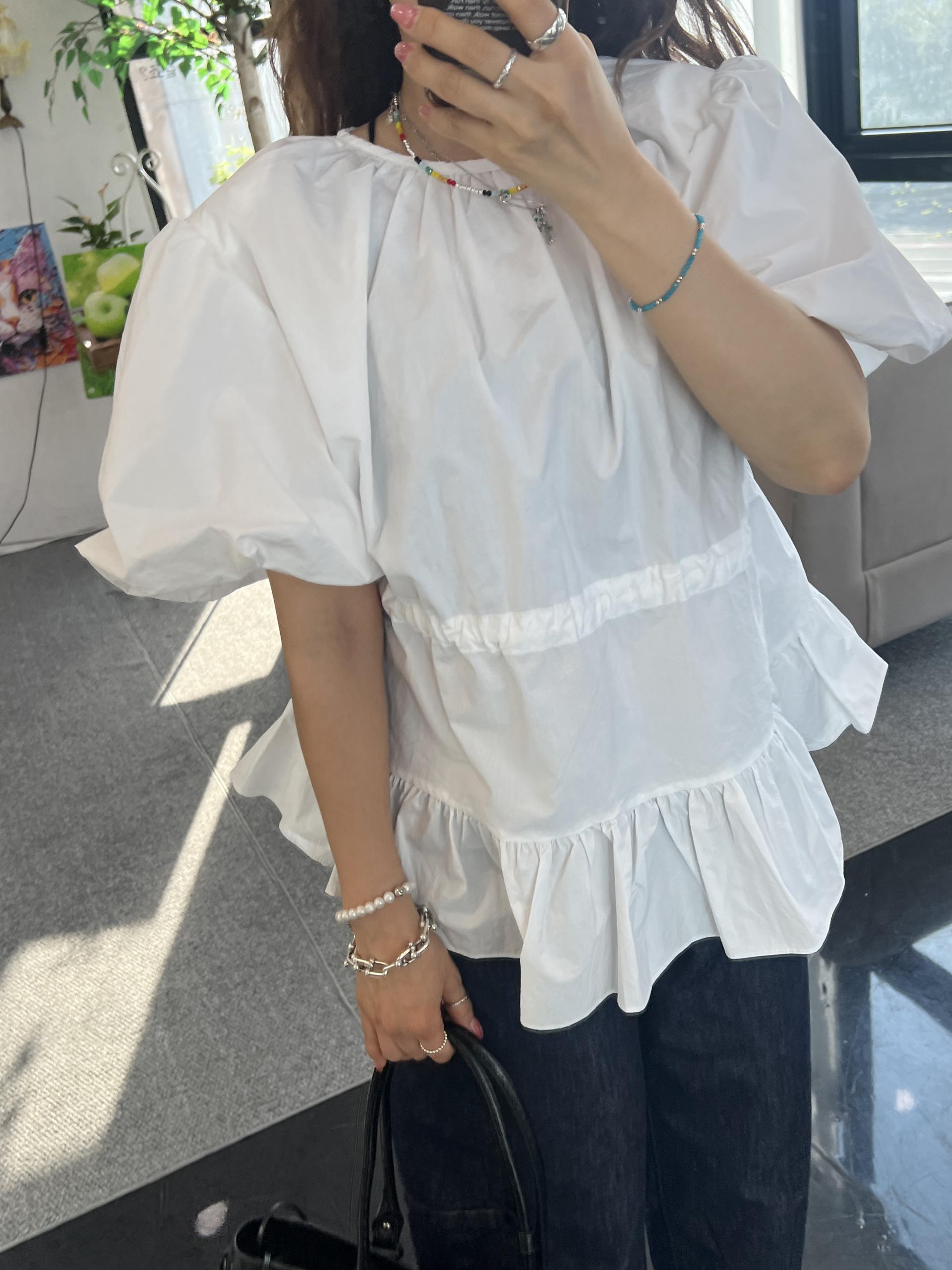 파인퍼프블라우스