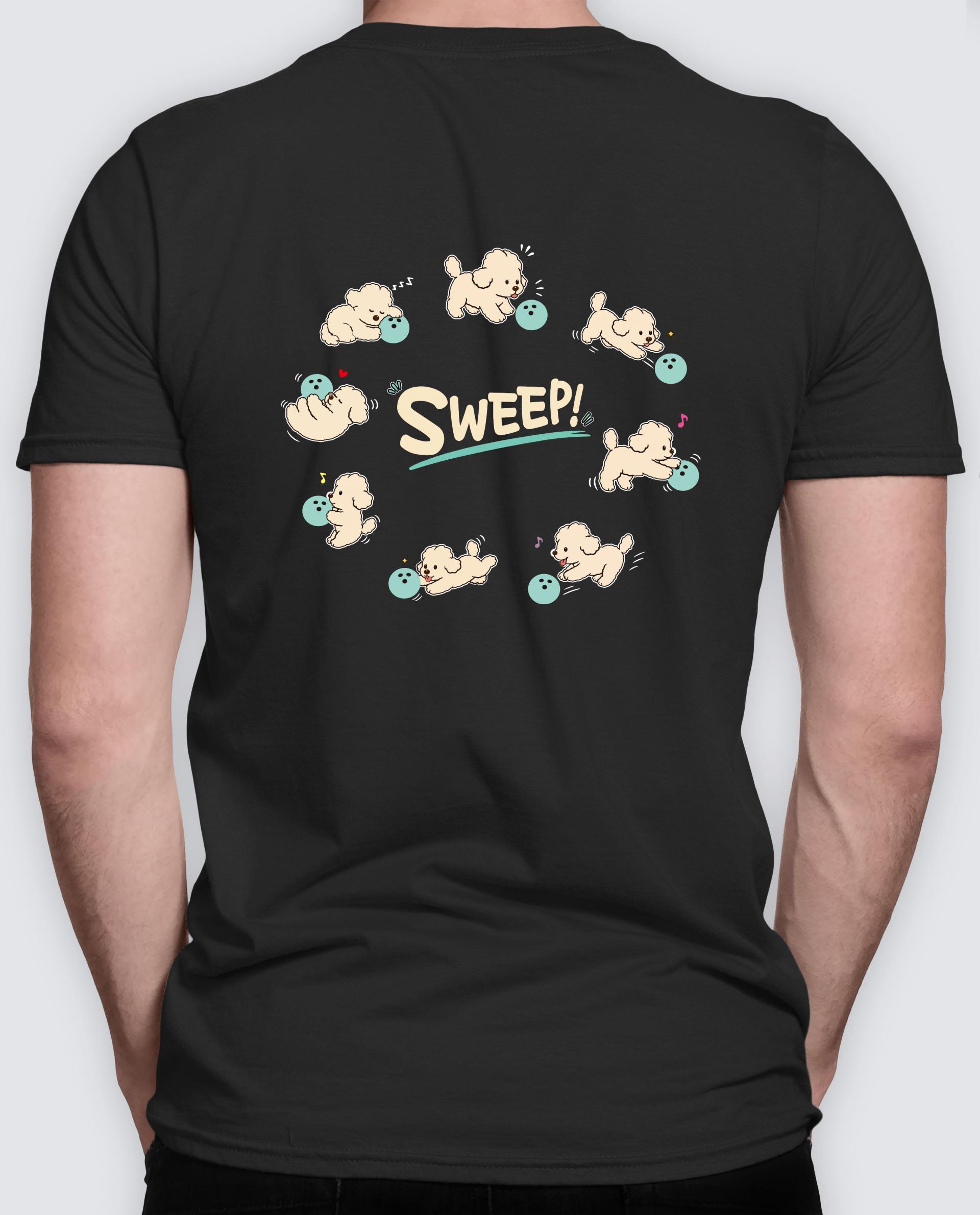 기능성 라운드 티셔츠 -sweep_푸딩