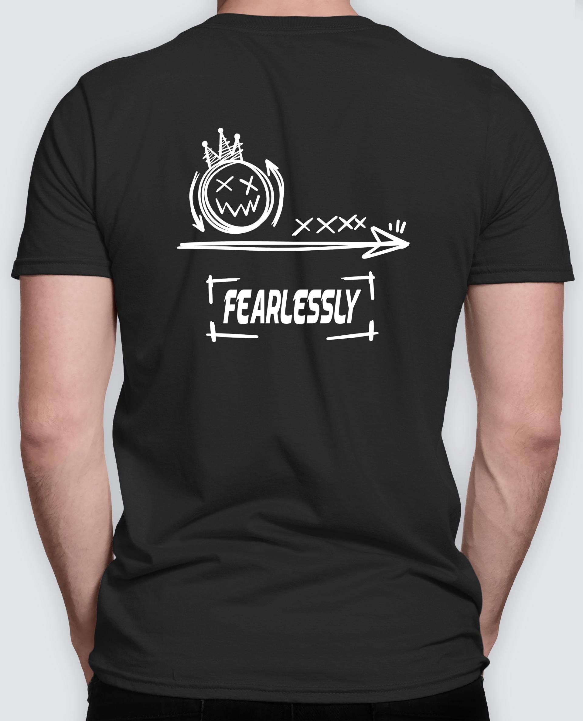 기능성 라운드 티셔츠 -FEARLESSLY(피어리스리)
