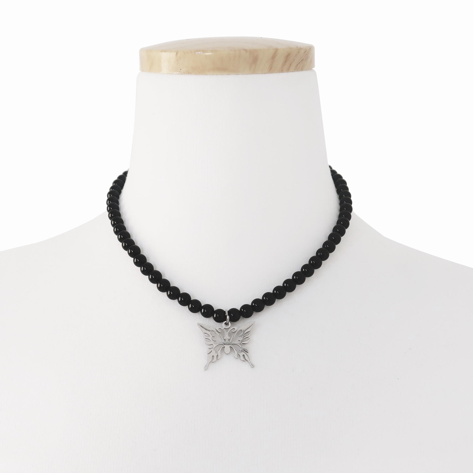 BLACK PEARL BUTTERFLY NECKLACE