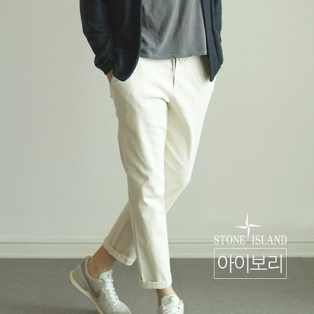 [국내배송] 스톤아일랜* 면밴딩 팬츠