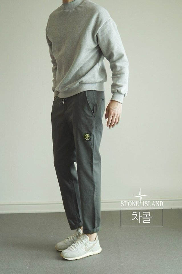 [국내배송] 스톤아일랜* 면밴딩 팬츠