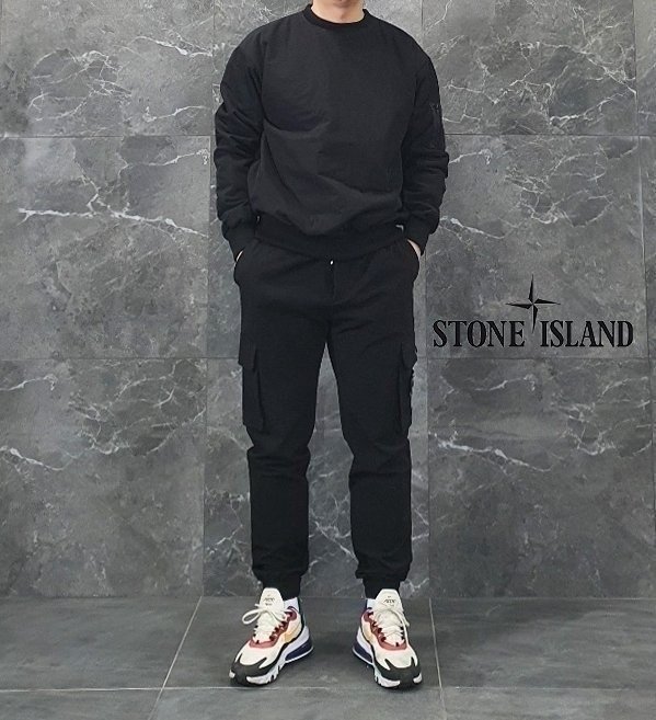 [국내배송] 스톤아일랜* 스냅포인트 신형 포켓 조거 팬츠