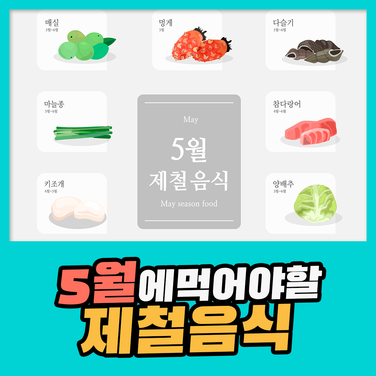 5월에 먹어야 할 제철 음식 건강검진정보