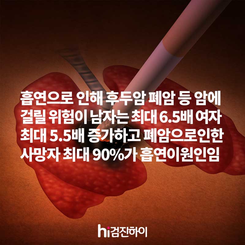 [5월 31일 세계 금연의 날] 폐암의 원인 흡연! 이제는 헤어지세요 : 건강검진정보