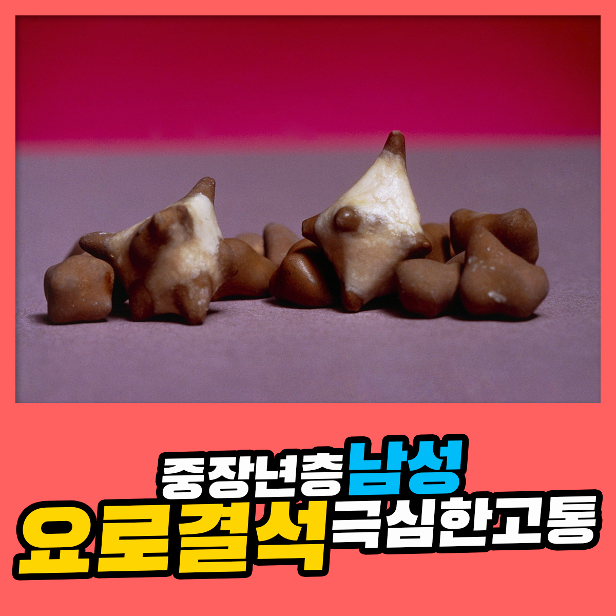 중장년층 남성, 극심한 통증 요로결석에 대하여 알아보세요 : 건강검진정보