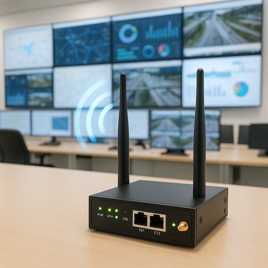 무선 VPN 장비로 보안이 강화된 발전소 관제실 내부
