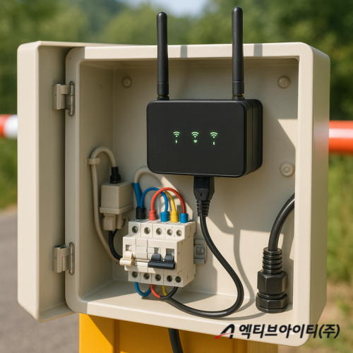 LTE라우터와 VPN센터 장비 간의 원격 통신 흐름을 보여주는 다이어그램