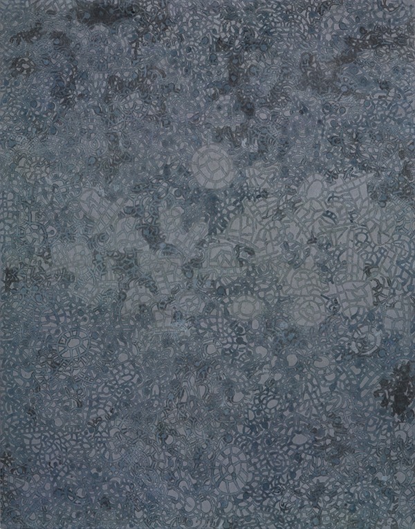 이혜원, 엉금엉금_11, 장지에 파라핀, 116_91cm, 2017